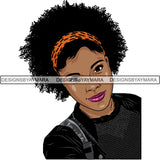 Afro Latin Woman SVG Curly Hairstyle Cutting Files For Silhouette Cricut and More