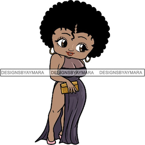 Afro Sexy Queen Betty SVG Cutting Files For Cricut and Silhouette