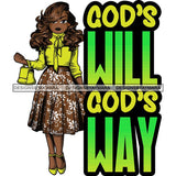 Afro Lola Classy God Lord Faith Prayers Quotes .SVG Clipart Cutting Files For Silhouette and Cricut and More!