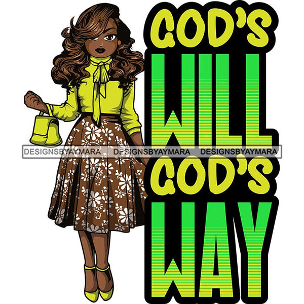 Afro Lola Classy God Lord Faith Prayers Quotes .SVG Clipart Cutting Files For Silhouette and Cricut and More!