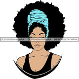 Afro Woman SVG Melanin Nubian Color Cutting Files