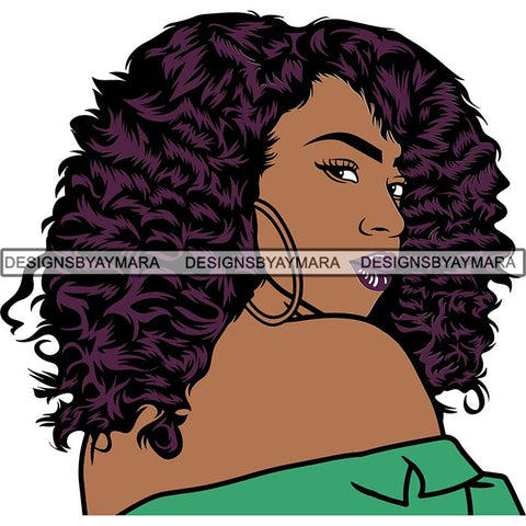Afro Woman Goddess Diva Melanin Love Sensual .SVG Cut Files For Silhouette and Cricut and More!