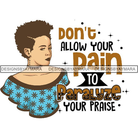 Afro Lady Queen Goddess Melanin Nubian .PNG Print Files Not For Cutting