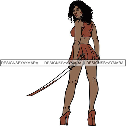 Afro Black Woman Halloween SVG Cutting Files For Silhouette Cricut and More