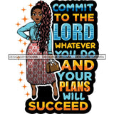 Afro Classy Lola Elegance Glamour Church Lady God Lord Dios Quotes .SVG Clipart Vector Cutting Files For Circuit Silhouette Cricut and More!
