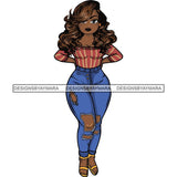 Afro Lola Sassy Exotic Curvy Thick Goddess .SVG Cutting Files For Silhouette and Cricut and More!