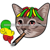 Rasta High Life Smoking Weed Everyday 420 Cannabis Pot Head Weed Leaf Grass Marijuana Joint Blunt Stoned SVG Cutting Files