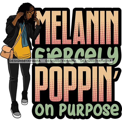 Fashion Woman Melanin Bad Ass Life Quotes .SVG Cutting Files For Silhouette Cricut and More!