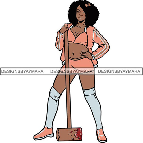 Afro Black Woman Halloween SVG Cutting Files For Silhouette Cricut and More