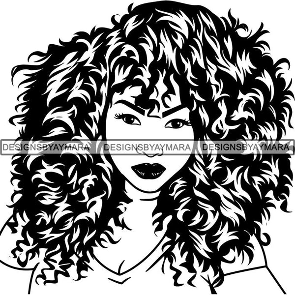 Afro Lady Black Goddess Melanin Dark Latina Morena SVG Files For Cutting and More!