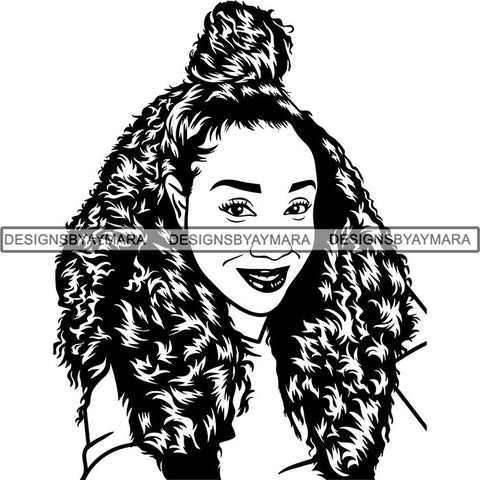 Afro Lady Black Goddess Melanin Dark Latina Morena SVG Files For Cutting and More!