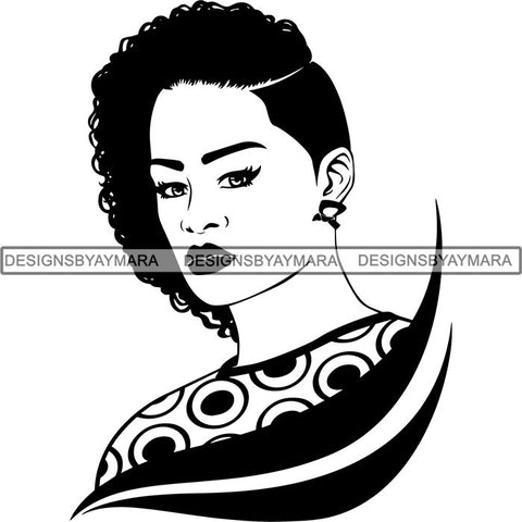 Afro Woman SVG Cut Files For Silhouette and Cricut