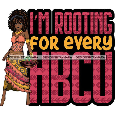 Afro Lola Black History Month Quotes .SVG Clipart Vector Cutting Files For Circuit Silhouette Cricut and More!