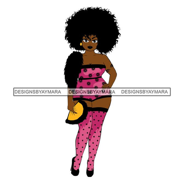 Afro African Lady Pretty Face Goddess Glamour Fashion Vector SVG Cutting Files