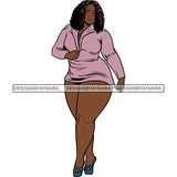 BBW Thick Thigh Woman Sassy Exotic Curvy Big Bone Goddess .SVG Cutting Files For Silhouette and Cricut and More!