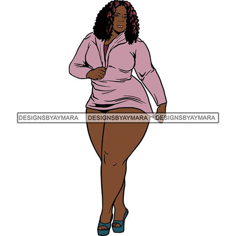 BBW Thick Thigh Woman Sassy Exotic Curvy Big Bone Goddess .SVG Cutting Files For Silhouette and Cricut and More!