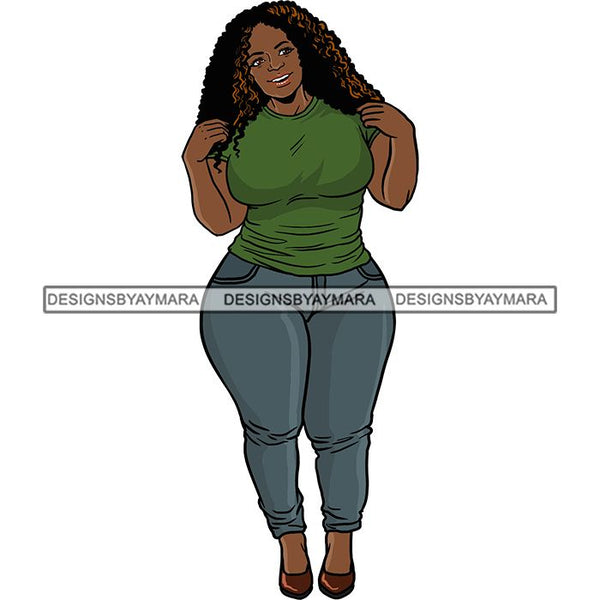 Fashion Diva Glamour Afro Classy Sexy Lady SVG PNG JPG Vector Files For Cutting and More