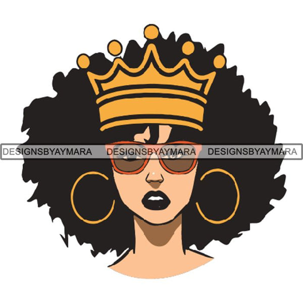 Afro Woman SVG Melanin Cutting Files For Cricut Silhouette and More