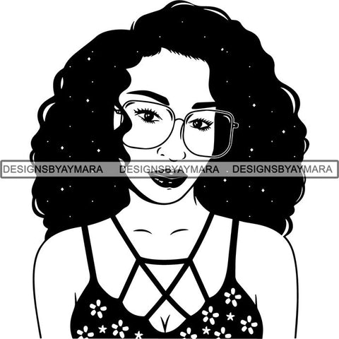 Afro Latina Woman SVG Cutting Files For Silhouette Cricut and More