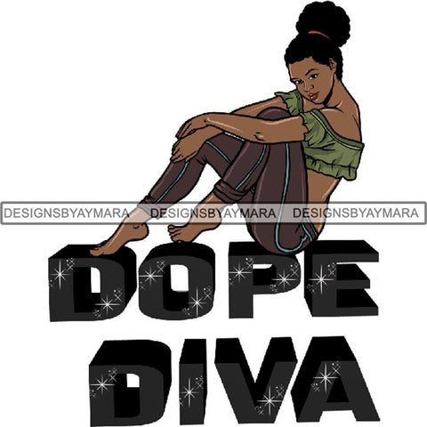 Afro Woman Tattoo Sexy Melanin Nubian Goddess PNG Files For Print Not For Cutting
