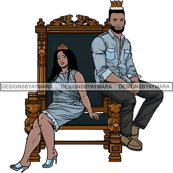 King and Queen Rey Reina Couple Life Goals PNG Print Files Not For Cutting