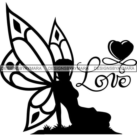 Afro Fairy Fantasy Magic SVG Cut Files For Silhouette and Cricut