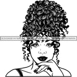 Afro Melanin Popping Dark Latina SVG Cutting Files For Silhouette Cricut and More