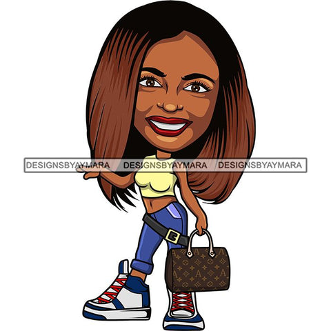 Cute Afro Lola Boss Lady Summer Fashion Dope Diva Glamour .SVG Cutting