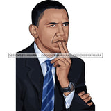 Barack Obama African American Leader Proud Roots .SVG Clipart Vector Cutting Files