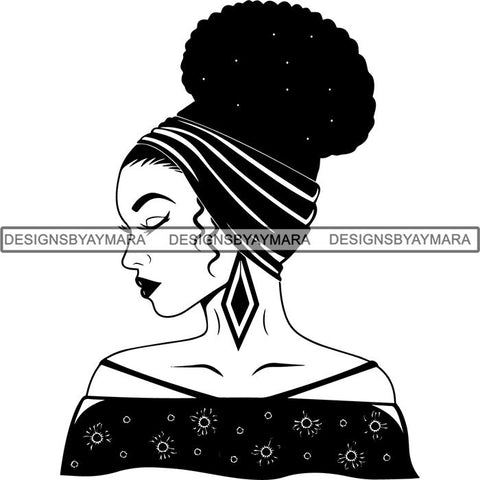 Afro Latina Woman SVG Cutting Files For Silhouette Cricut and More