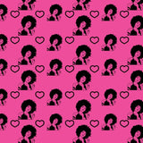 Fashion Lady Seamless Pattern Abstract Decorative Background Vector Designs SVG Files For Cutting and More!