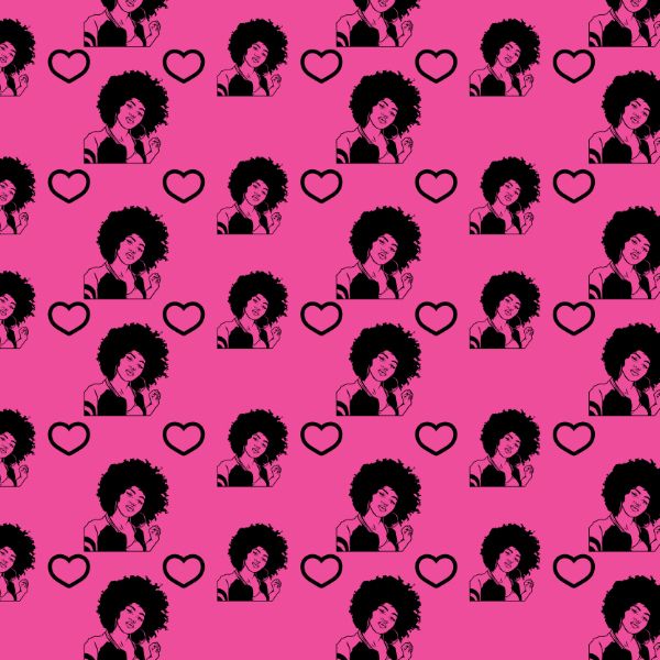 Fashion Lady Seamless Pattern Abstract Decorative Background Vector Designs SVG Files For Cutting and More!