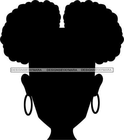 Afro Black Woman Mermaid Aquatic Creature  SVG Cutting File For Silhouette and Cricut