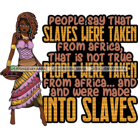 Afro Lola Black History Month Quotes .SVG Clipart Vector Cutting Files For Circuit Silhouette Cricut and More!