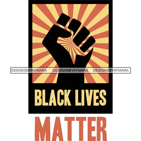 Black Lives Matter Humanity Social Protest Justice Racism Movement SVG PNG JPG Vector Cutting Files