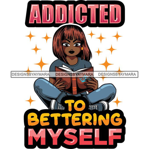 Afro Lola Reading Education Smart Woman Quotes .SVG Cutting Files For Silhouette Cricut and More!