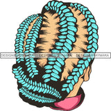 Afro Woman Braids Dreads Dreadlocks Hairstyle PNG Print File Not For Cutting