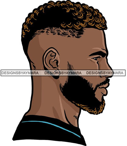 Attractive Black Man Bearded Hipster Model Fashion Male Guy Hombre Masculino Guapo Stylish Close-up Sexy Macho Manly SVG Files For Cutting