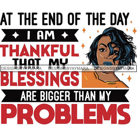Afro Woman God Lord Life Quotes SVG Cutting Files For Silhouette and Cricut and More!