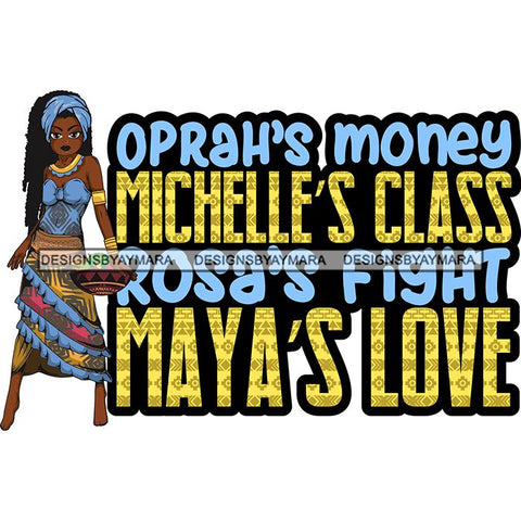 Afro Lola Black History Month Quotes .SVG Clipart Vector Cutting Files For Circuit Silhouette Cricut and More!