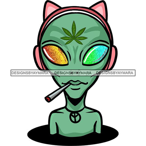 Ganja Narcotic Joint Blunt Weed Leaf Hydroponics Cannabis Woman Smoking Grass Marijuana SVG Cut Files