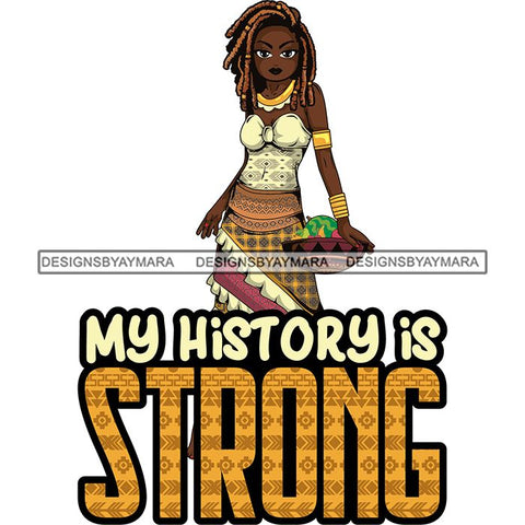 Afro Lola Black History Month Quotes .SVG Clipart Vector Cutting Files For Circuit Silhouette Cricut and More!