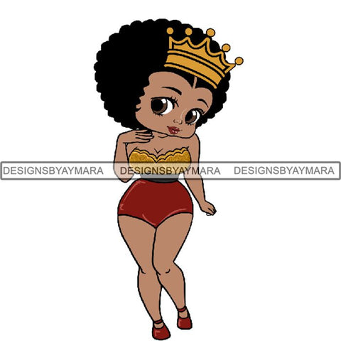 Afro Sexy Queen Betty SVG Cutting Files For Cricut and Silhouette