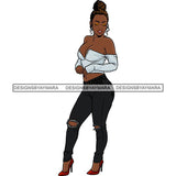 Fashion Diva Glamour Afro Classy Sexy Lady SVG PNG JPG Vector Files For Cutting and More