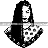 Afro Independent Successful Woman SVG Cutting Files For Silhouette Cricut and More