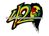 Rasta Dreads Jamaica Rastafarian Dreadlocks Marijuana Herbal Cannabis African Ethnicity Smoking Activity Jamaican Culture Caribbean  .SVG .EPS .PNG Vector Clipart Digital Download Not For Cutting