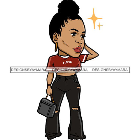 Fashion Woman Model Posing Summer Outfit Vogue Goddess Glamour Trendy Clothing Vector SVG Cutting Files