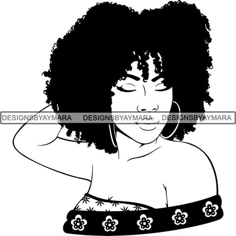 Afro Lady Black Goddess Melanin Dark Latina Morena SVG Files For Cutting and More!
