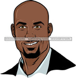 Attractive Black Man Bearded Hipster Model Fashion Male Guy Hombre Masculino Guapo Stylish Close-up Sexy Macho Manly SVG Files For Cutting