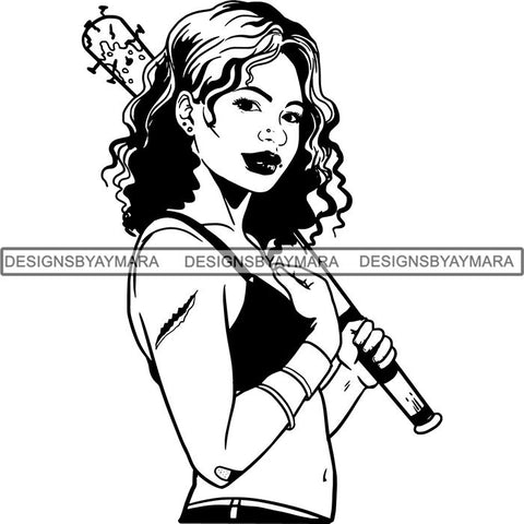 Afro Black Woman Halloween SVG Cutting Files For Silhouette Cricut and More